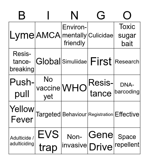 I-SOVE Bingo Card