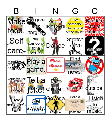 Becs' Birthday Bingo Card