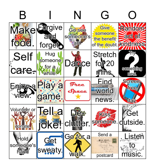 Becs' Birthday Bingo Card