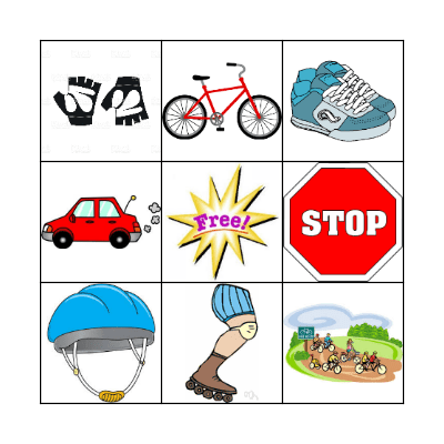 Safety on Wheels Bingo Card