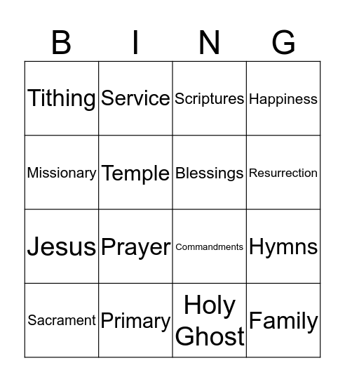 Conference Bingo Card