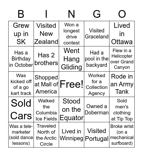 Dorothy BINGO !! Bingo Card