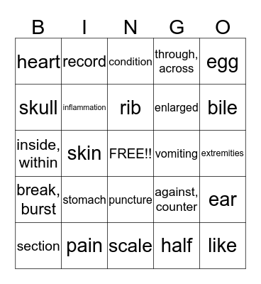 Jasmines Bingo Card