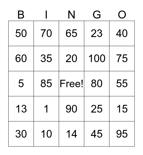 Mum wins  Bingo Card