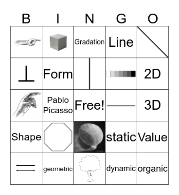 Art Appreciation Bingo Card