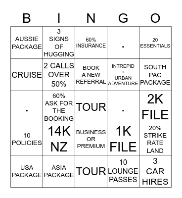 ROCKTOBER Bingo Card