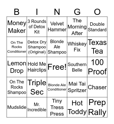 October Bingo!!!  Bingo Card