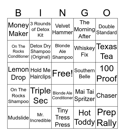 October Bingo!!!  Bingo Card