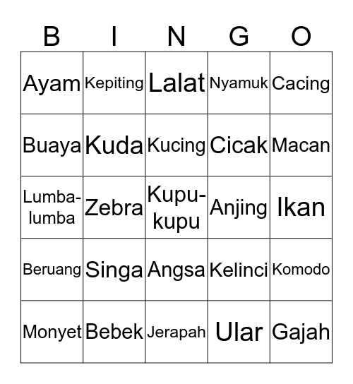 ICANTIK SEMANGAT♡ Bingo Card