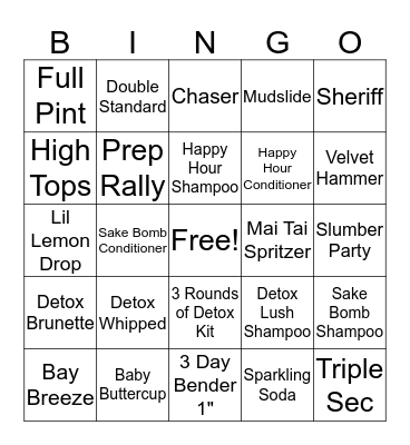 October Bingo!!!  Bingo Card
