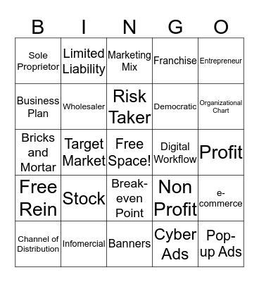 Back to Schoo Night Bingo  Bingo Card