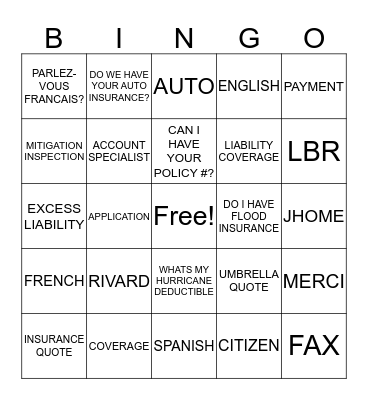 Season Kickoff Bingo Card