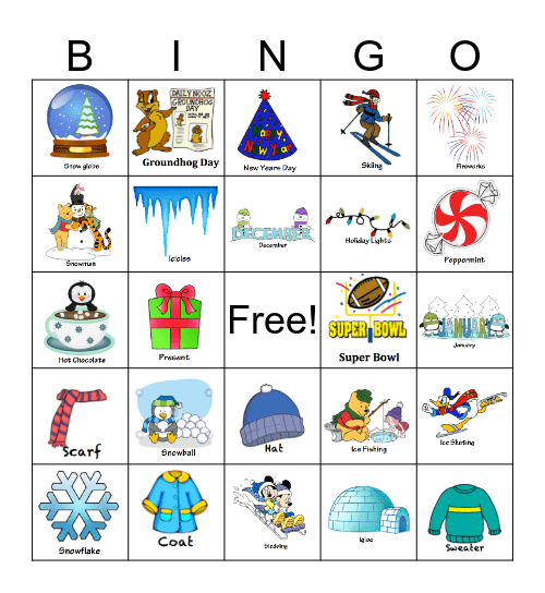 Winter Bingo!! Bingo Card