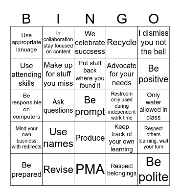 JIANNAS BINGO CARD Bingo Card
