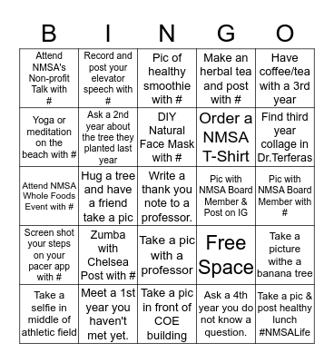 NMSA Bingo Card