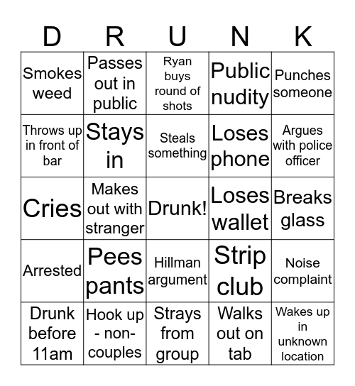 Denver Bingo Card