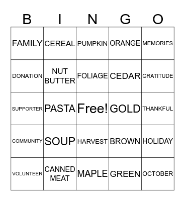 Can you BINGO? Bingo Card