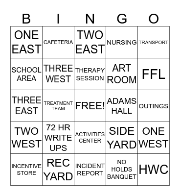 FFL BINGO Card