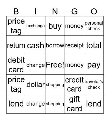 Week of October 2, 2017 Bingo Card