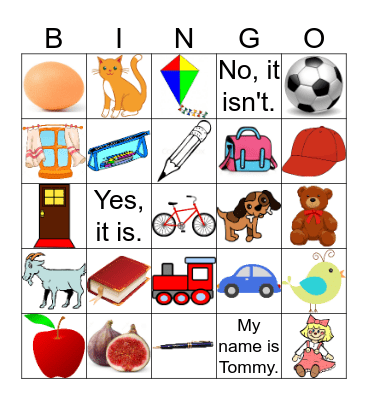 School things Bingo Card
