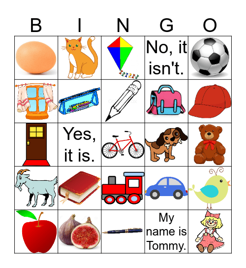 School things Bingo Card