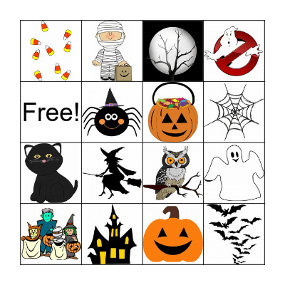 Halloween Bingo Card