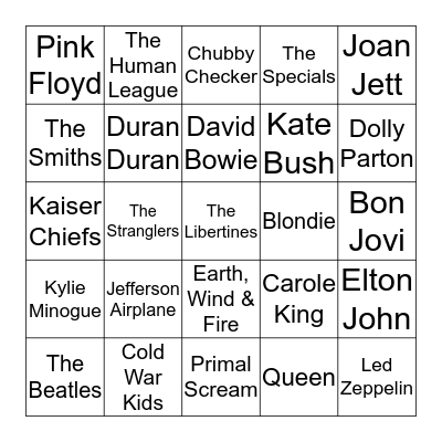 The Big FlamBingo Hootenanny! Bingo Card