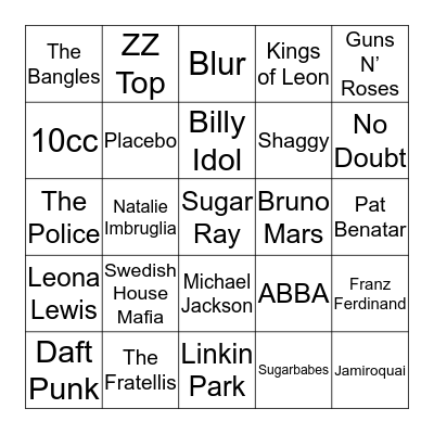 Oink Punk Bingo! Bingo Card