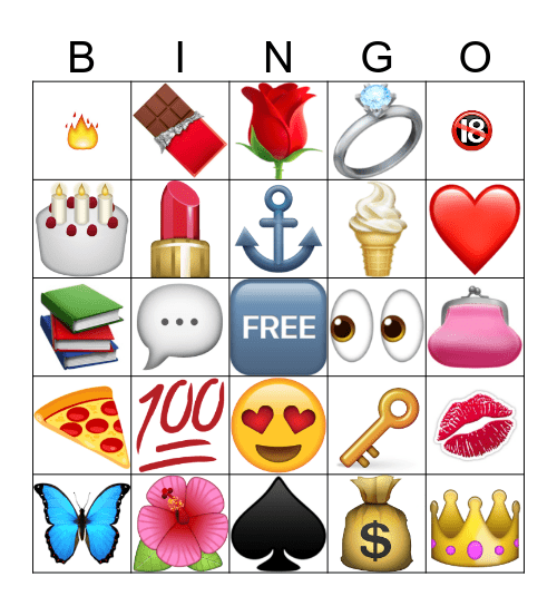 Emoji Bingo Card