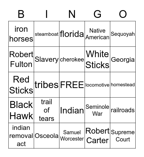 BINGO Card