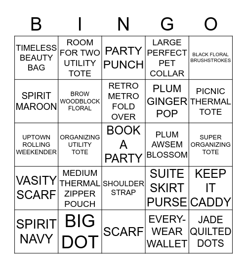 31 Gifts Bingo  Bingo Card