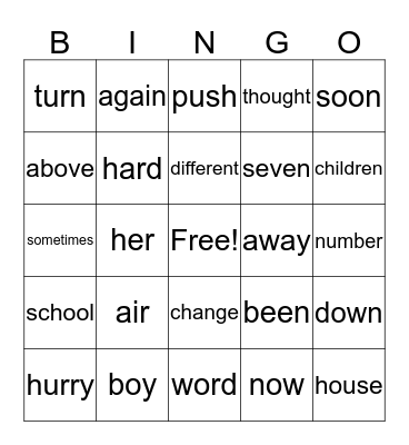 Unit 6 Bingo Card