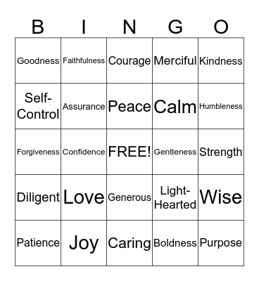 Women's Retreat Bingo Card