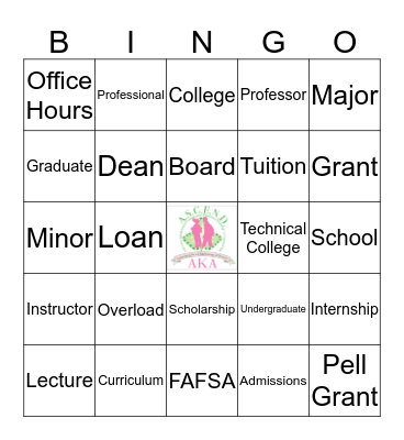 Exploring Colleges (ASCEND) Bingo Card