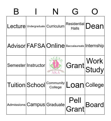 Time to Explore Colleges Bingo Card