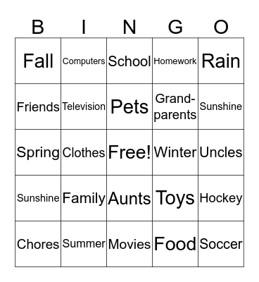 Thank God For Bingo Card