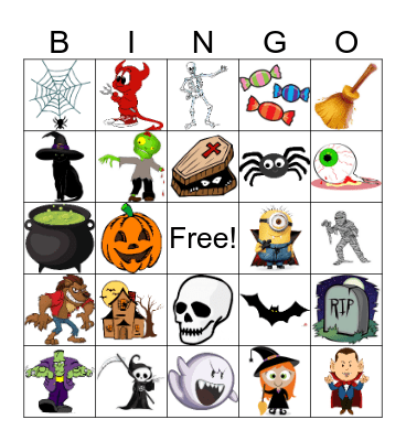 Halloween Bingo Card