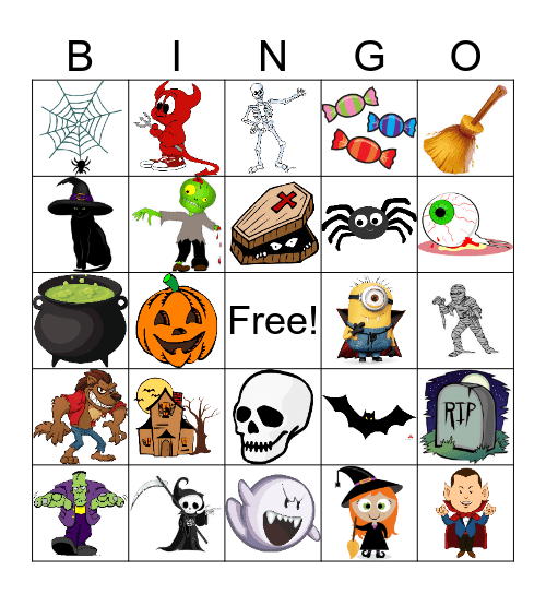 Halloween Bingo Card