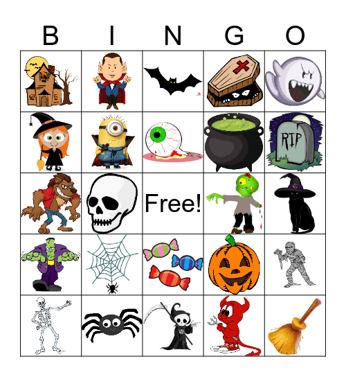 Halloween Bingo Card