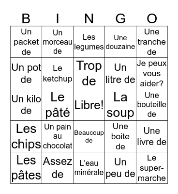 J'ai Gangé 6BB Bingo Card