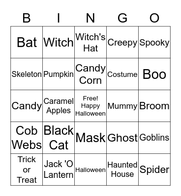 HALLOWEEN BINGO Card