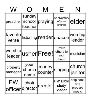 Fall PW 2017 Bingo Fun with Hazel Bingo Card