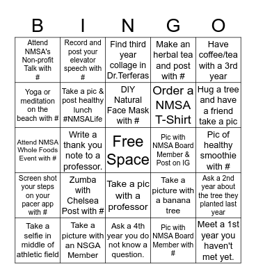 NMSA Bingo Card