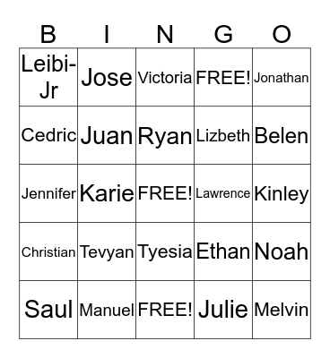 Core 2 Get to Know you Bingo! Bingo Card