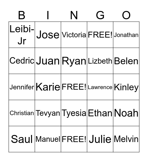 Core 2 Get to Know you Bingo! Bingo Card