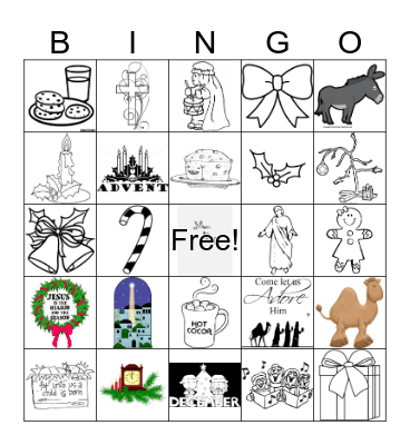 CHRISTMAS BINGO Card