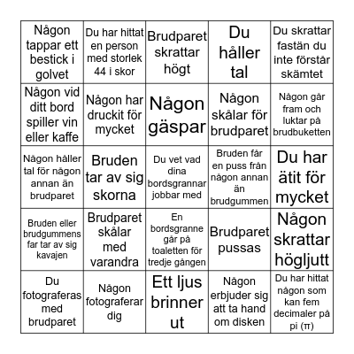 Test Bingo Card