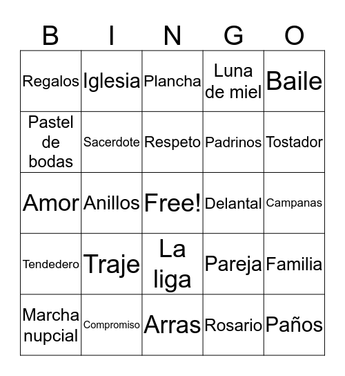 Glenda & Steven  Bingo Card