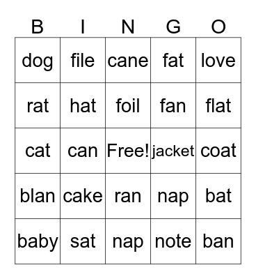 Bingo Card