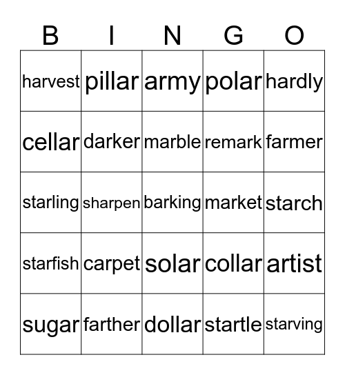 33 Bingo Card